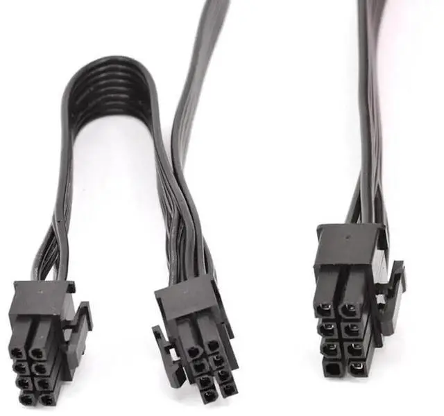 Alt view image 4 of 4 - 25+9 Inch ATX CPU 8Pin to Dual 6+2Pin PCIe GPU Power Cable, Modular Splitter Cord Compatible with Corsair PSU