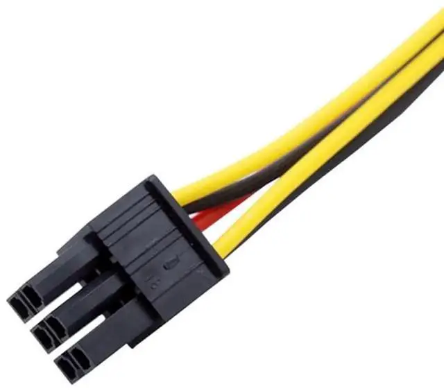 Alt view image 4 of 6 - 22cm 4 Pin Molex to 6 Pin PCIe GPU Power Adapter Cable 1 Pack