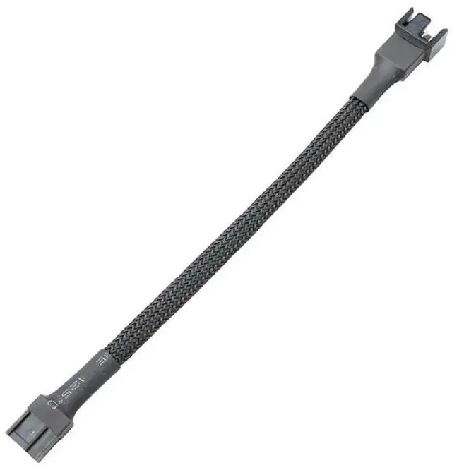 Alt view image 5 of 6 - 27cm 10.6 Inch Nylon Braided 4-Pin PWM Fan Extension Cable 1 to 1 Adapter for PC Cooling Fan