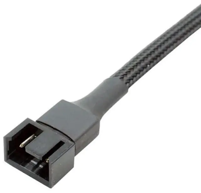 Alt view image 2 of 6 - 27cm 10.6 Inch Nylon Braided 4-Pin PWM Fan Extension Cable 1 to 1 Adapter for PC Cooling Fan