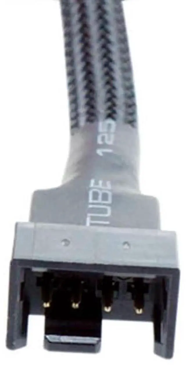 Alt view image 4 of 6 - 27cm 10.6 Inch Nylon Braided 4-Pin PWM Fan Extension Cable 1 to 1 Adapter for PC Cooling Fan