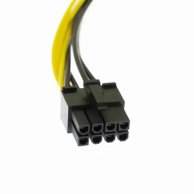 Alt view image 5 of 6 - 22cm 8.6 Inch Dual 4Pin Molex to ATX 8Pin GPU Power Adapter Cable