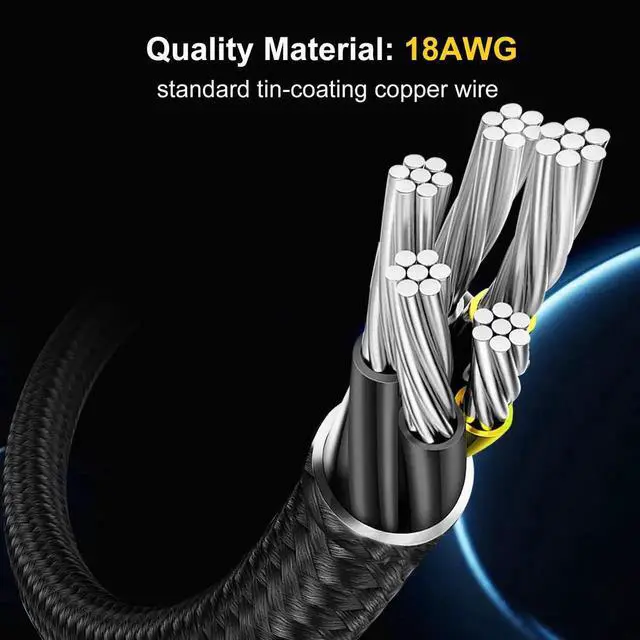Alt view image 2 of 7 - 2 Pack 9.5 Inch 24cm Sleeved Dual 6Pin Female to 8Pin Male GPU Power Adapter Cable