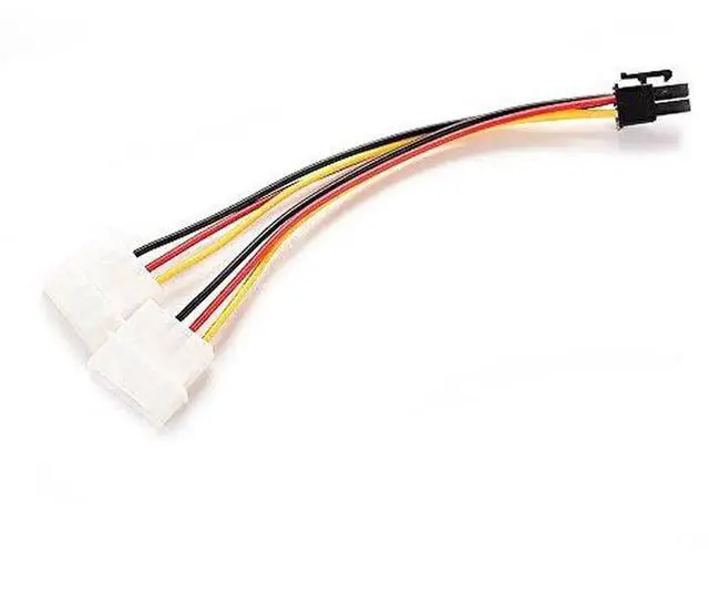 Alt view image 5 of 5 - Dual IDE Molex to 6Pin PCI-E Graphics Card Power Adapter Cable