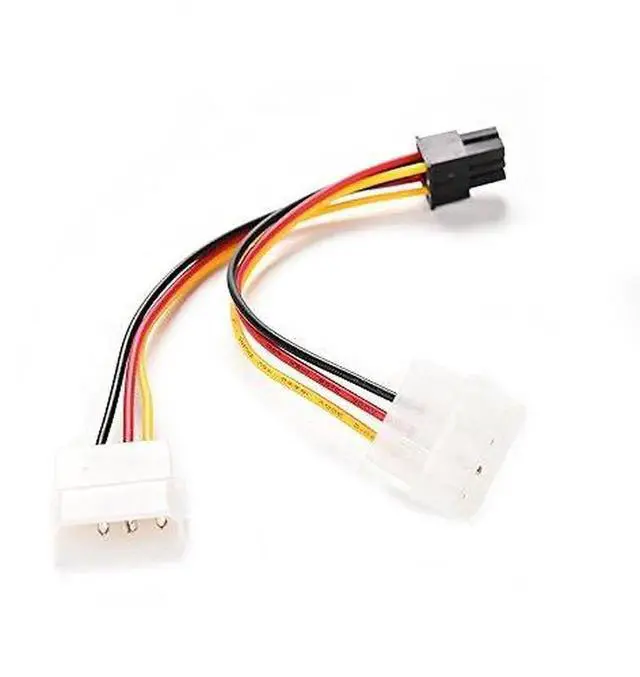 Alt view image 4 of 5 - Dual IDE Molex to 6Pin PCI-E Graphics Card Power Adapter Cable