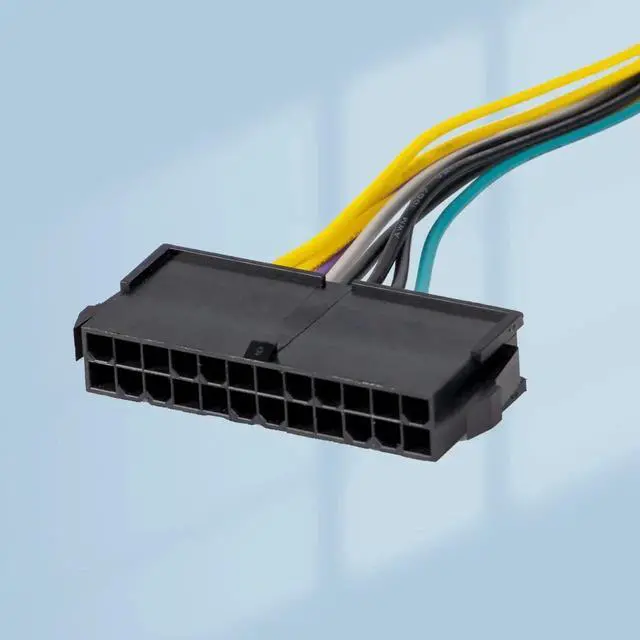 Alt view image 2 of 7 - 12 Inch 30cm 24Pin to 8Pin ATX PSU Power Adapter Cable Compatible with Dell Optiplex 3020 7020 9020 Precision T1700