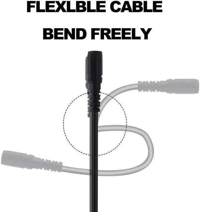 Alt view image 6 of 7 - 2Pcs 27cm DC 5.5x2.1mm Female to 2 Pin Screw Terminal Block Cable Solderless DC Power Extension Cord for CCTV Router LED Light