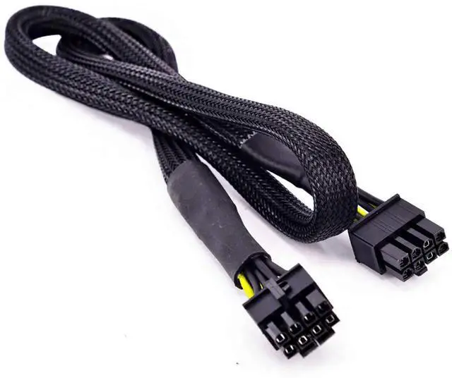 Main image of 32 Inch CPU 8 Pin Male to 4+4 Pin Male EPS12V Power Cable, CPU Motherboard Power Cord Compatible with EVGA Modular PSU, Not PCIe GPU VGA Cable