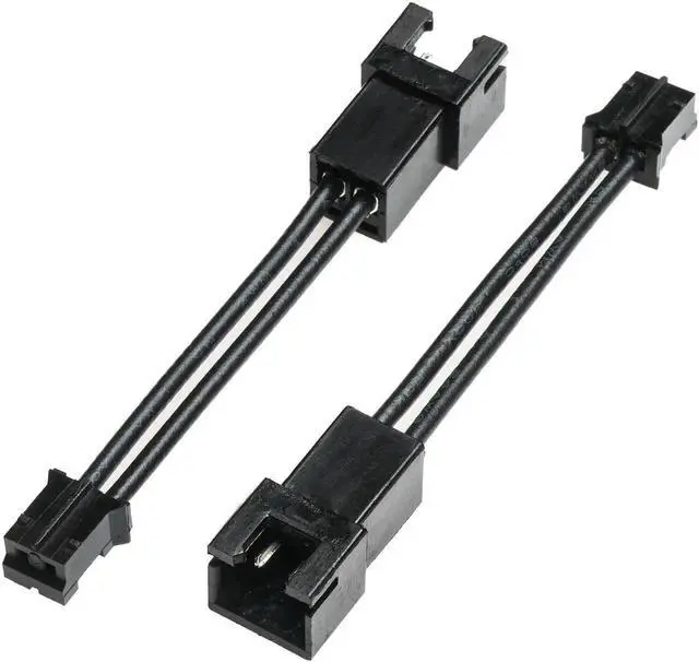Main image of 2 Pack 2-Pin Micro PH 2.0mm Female to Mini XH 2.5mm Male Adapter Cable for Cooling Fan Sensor Wiring