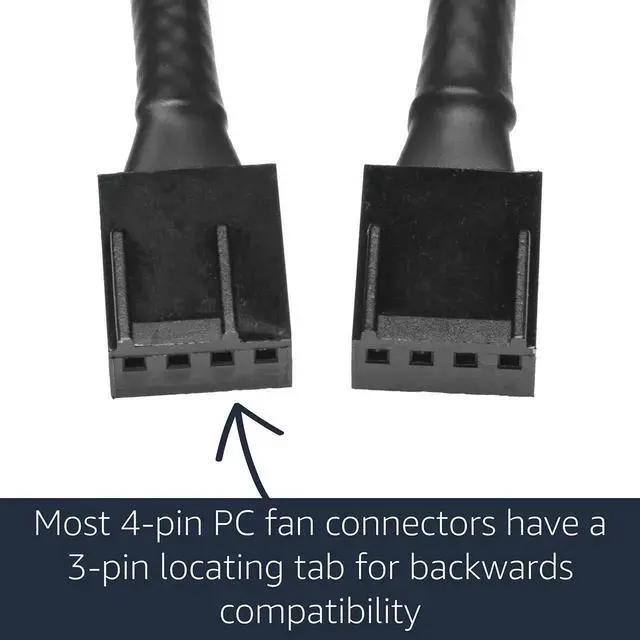 Alt view image 4 of 7 - Enterprise Grade 4 Pin PWM Fan Adapter Cable, Full Pinout PC Fan Connector Cord for Server Workstation Motherboard 1 Pack