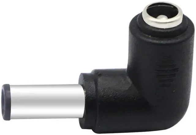 Alt view image 6 of 7 - 2Pack 90 Degree DC6.0x4.3mm Male to DC5.5x2.1mm Female Power Adapter Connector, Right Angle DC Barrel Jack Charging Converter for Tablet 5V Power Supply