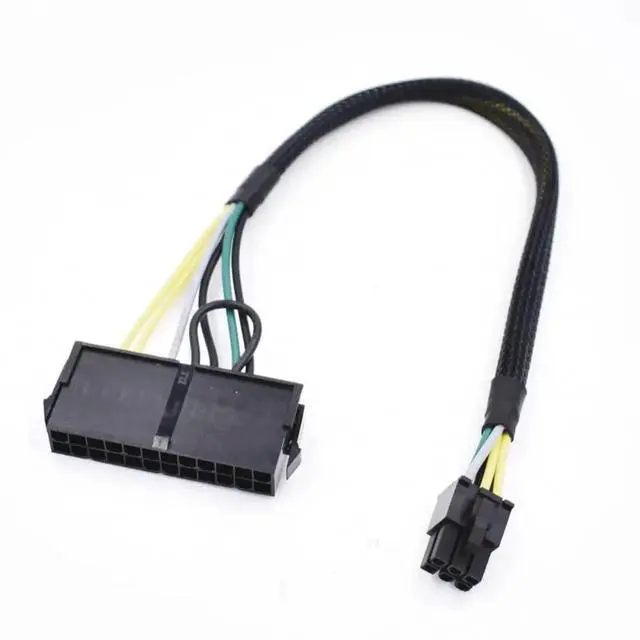 Alt view image 2 of 6 - 13.3 Inch 24 Pin to 6 Pin ATX Power Supply Adapter Cable, Motherboard Power Cable Compatible with Dell VOSTRO 3650 3653 3660 3667 3668 3669 V3267 3888