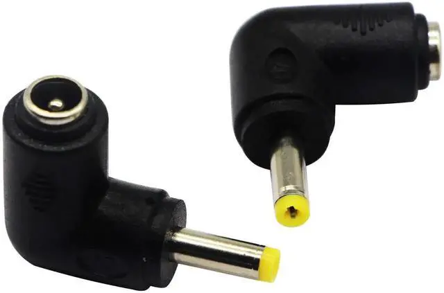 Alt view image 2 of 7 - 2 Pack 90 Degree DC4.0x1.7mm Male to DC5.5x2.1mm Female Power Adapter, Right Angle DC Barrel Jack Charging Connector for 5V Tablet Electronic Devices