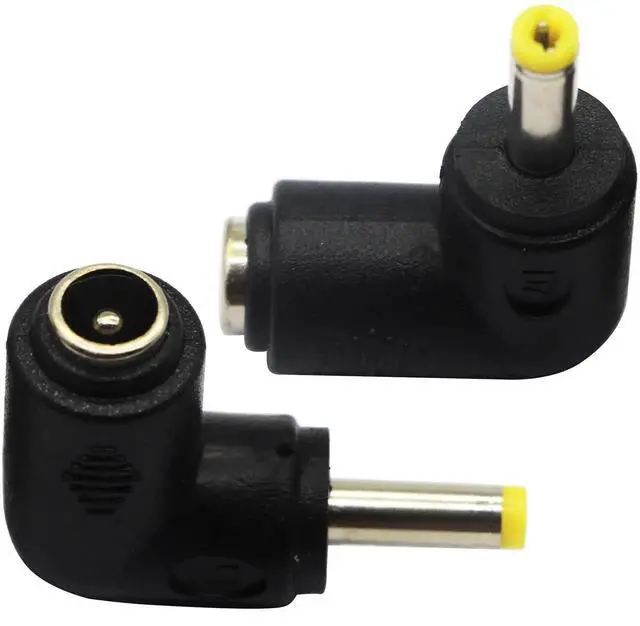 Alt view image 5 of 7 - 2 Pack 90 Degree DC4.0x1.7mm Male to DC5.5x2.1mm Female Power Adapter, Right Angle DC Barrel Jack Charging Connector for 5V Tablet Electronic Devices