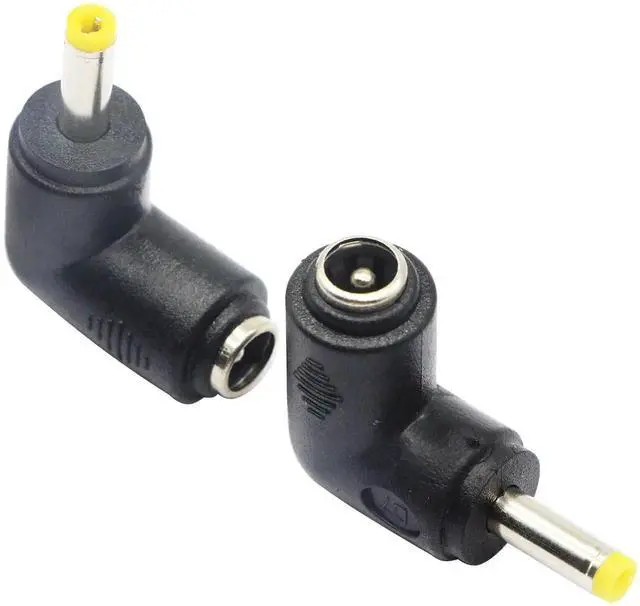 Alt view image 4 of 7 - 2 Pack 90 Degree DC4.0x1.7mm Male to DC5.5x2.1mm Female Power Adapter, Right Angle DC Barrel Jack Charging Connector for 5V Tablet Electronic Devices