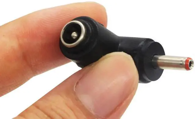 Alt view image 5 of 7 - 2 Pack 90 Degree DC 3.5x1.35mm Male to DC5.5x2.1mm Female Power Adapter, Right Angle DC Barrel Charging Connector for 5V Tablet
