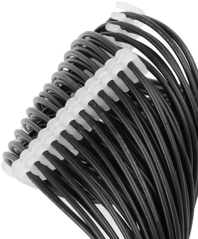 Alt view image 7 of 7 - 48Pcs Black PSU Cable Comb Kit, 3mm-3.4mm Wire Organizer Clips, 24Pin/8Pin/6Pin Cable Combs for PC CPU GPU Power Cable Management