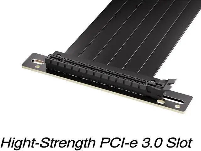 Alt view image 2 of 6 - 20CM PCI-E 3.0 X16 Flexible Riser Cable, High Speed PCI Express Graphics Card Extension Port Adapter Cable