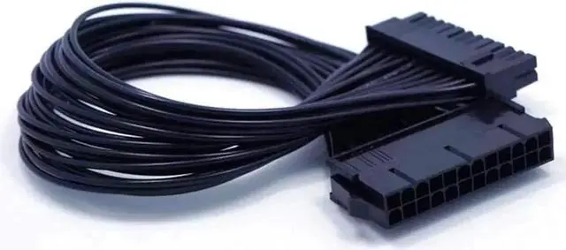 Alt view image 3 of 6 - 32cm 12.6 Inch ATX 24 Pin Motherboard Power Extension Cable, Internal PC Mainboard PSU Power Cord