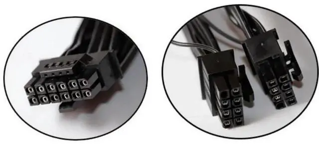 Alt view image 2 of 3 - 24 Inch Dual CPU 8 Pin to 16Pin 12VHPWR PCIe 5.0 Power Cable, GPU Power Cord Compatible with RTX 3090Ti 4080 4090, Fit ASUS Seasonic Phanteks Revolt Modular PSU