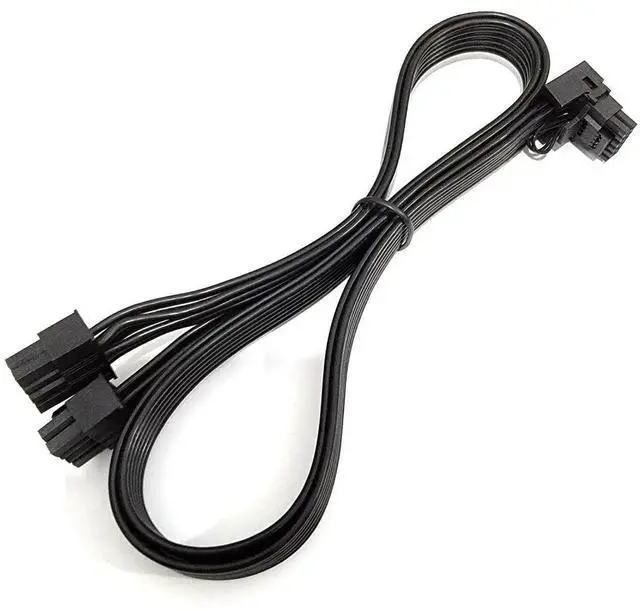 Alt view image 4 of 5 - Angled 12VHPWR PCIe 5.0 Power Cable, Dual 8Pin to 16Pin 12+4Pin 600W GPU Cord Only for Corsair Type A PSU Compatible with RTX 4090 4080 3090Ti 4070Ti