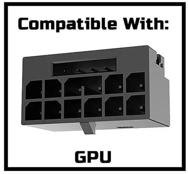 Alt view image 5 of 5 - Angled 12VHPWR PCIe 5.0 Power Cable, Dual 8Pin to 16Pin 12+4Pin 600W GPU Cord Only for Corsair Type A PSU Compatible with RTX 4090 4080 3090Ti 4070Ti