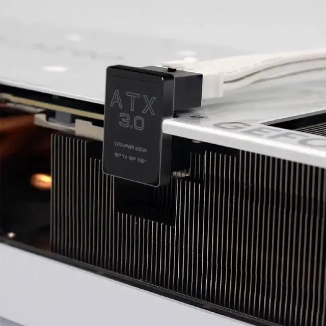 Alt view image 3 of 7 - Up Angled 360 Degree 12VHPWR 16Pin Male to Female Adapter, PCIe 5.0 GPU Power Connector for RTX 4080 5090Ti
