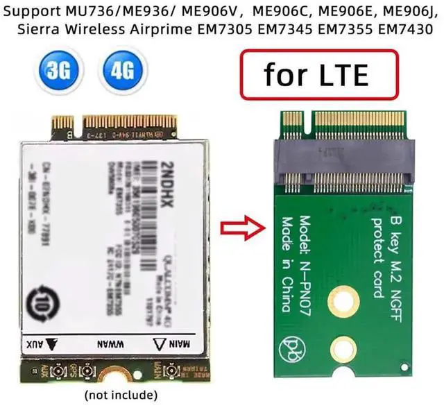 Alt view image 5 of 7 - B-Key 2230 to 2242 M.2 Extension Adapter, Male to Female SSD Wireless Card Spacing Converter