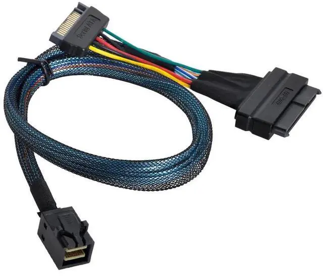 Main image of U.2 SFF-8639 to SFF-8643 4i NVMe Cable, PCIe High Speed Data Cord Compatible with Intel 750 P3600 P3700 SSD