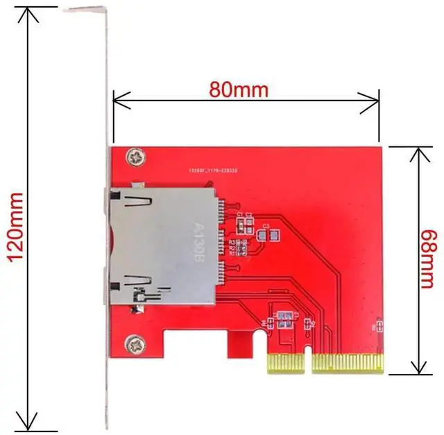 Alt view image 6 of 7 - PCIe 4.0 x4 to CFexpress Type-B Adapter Card, NGFF PCIe 4X Host to CFE Type-B Memory Card Expansion Socket for Canon R5 Nikon Z6 Z7 Camera