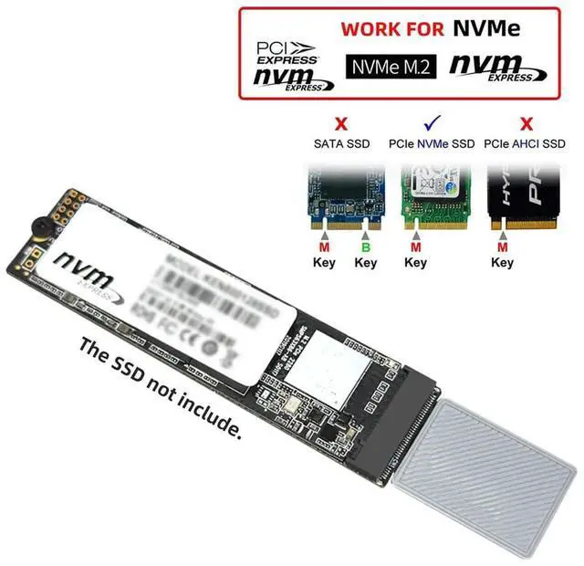 Alt view image 5 of 7 - CFexpress Type A to M.2 NVMe M-Key Adapter Kit, CFA Memory Card Converter Support 2230 2240 2260 2280 SSD PCIe Expansion for Camera 8K RAW Recording