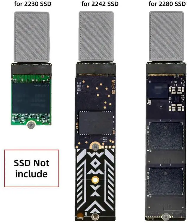 Alt view image 6 of 7 - CFexpress Type A to M.2 NVMe M-Key Adapter Kit, CFA Memory Card Converter Support 2230 2240 2260 2280 SSD PCIe Expansion for Camera 8K RAW Recording