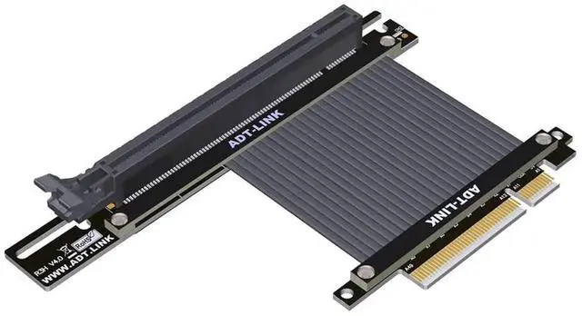 Main image of 25cm PCIe 4.0 X8 to X16 Flexible Riser Cable, Gen4 High Speed Extension Adapter Cord for Server Gaming GPU RTX RX Series Graphics Card