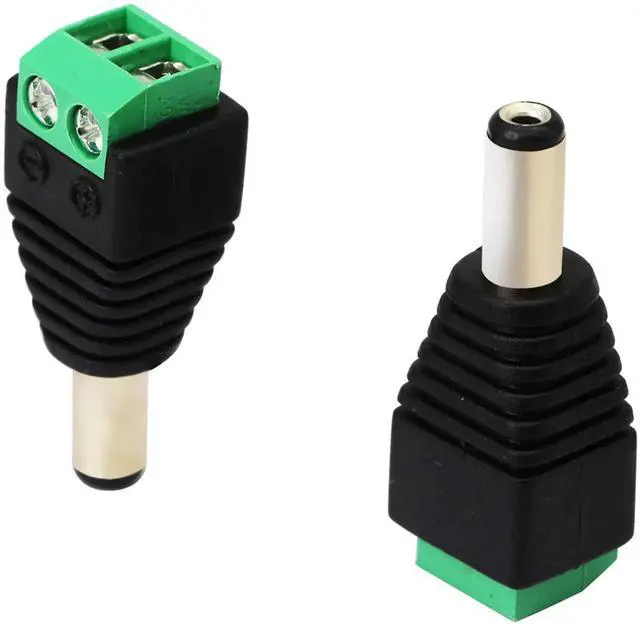 Alt view image 6 of 7 - 20 Pack DC 5.5x2.1mm Male Barrel Plug to 2 Pin Screw Terminal Power Connector 12V for CCTV Camera LED Strip DVR