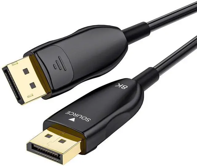 Main image of 6.6ft Active Fiber Optic DisplayPort 2.1 Cable 54Gbps 8K@60Hz 4K@240Hz HDR HDCP DSC 1.2a Optical DP Cord for Gaming Monitor PC TV