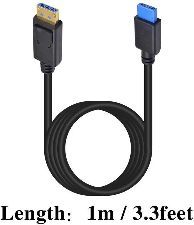Alt view image 2 of 7 - 3FT 8K DisplayPort 1.4 Cable Male to Male DP to DP Cord with Anti-Wear Test Plug for PC Monitor Industrial Equipment