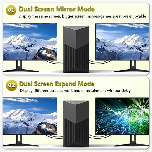 Alt view image 2 of 6 - 6FT DisplayPort 1.4 Cable 8K DP to DP Video Cord Dynamic HDR 3D Supported for Gaming Monitor PC Laptop HP Projector TV