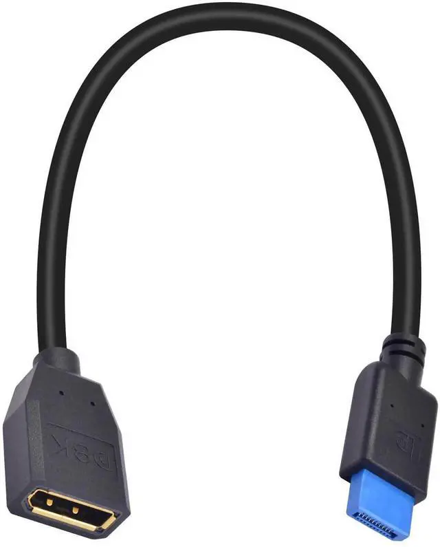 Main image of 1FT 8K DisplayPort 1.4 Extension Cable 32.4Gbps DP Male to Female Extender Anti-Wear Plastic for PC Monitor Industrial Equipment Testing