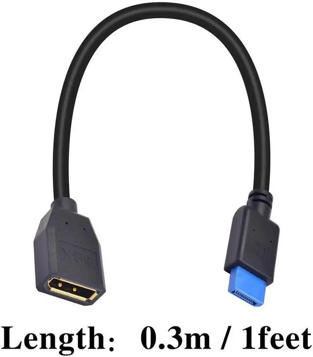 Alt view image 3 of 7 - 1FT 8K DisplayPort 1.4 Extension Cable 32.4Gbps DP Male to Female Extender Anti-Wear Plastic for PC Monitor Industrial Equipment Testing