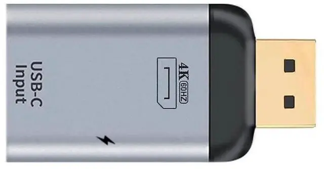 Alt view image 3 of 7 - USB-C Female Source to DisplayPort Sink Adapter 4K@60Hz 1080P Video Converter with PD Power Charging Function Compatible for Phone Laptop HDTV Monitor