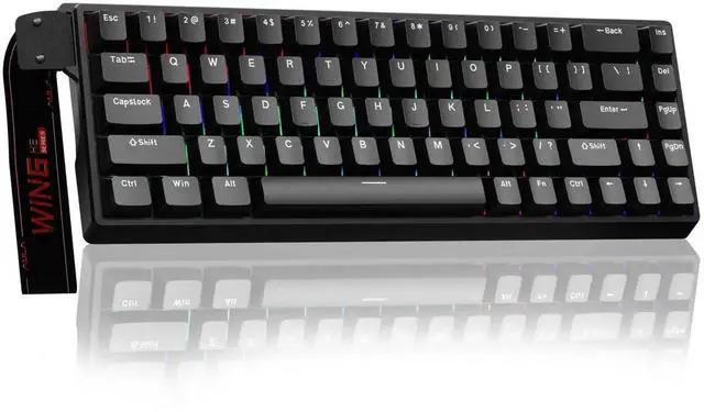 Main image of WIN68 HE 60% Black Wired Hall Effect Mechanical Gaming Keyboard, Magnetic Switch Adjustable Actuation Fast Trigger, 8000Hz Polling Rate RGB Backlit Compact Keyboard for PC Laptop Gamers