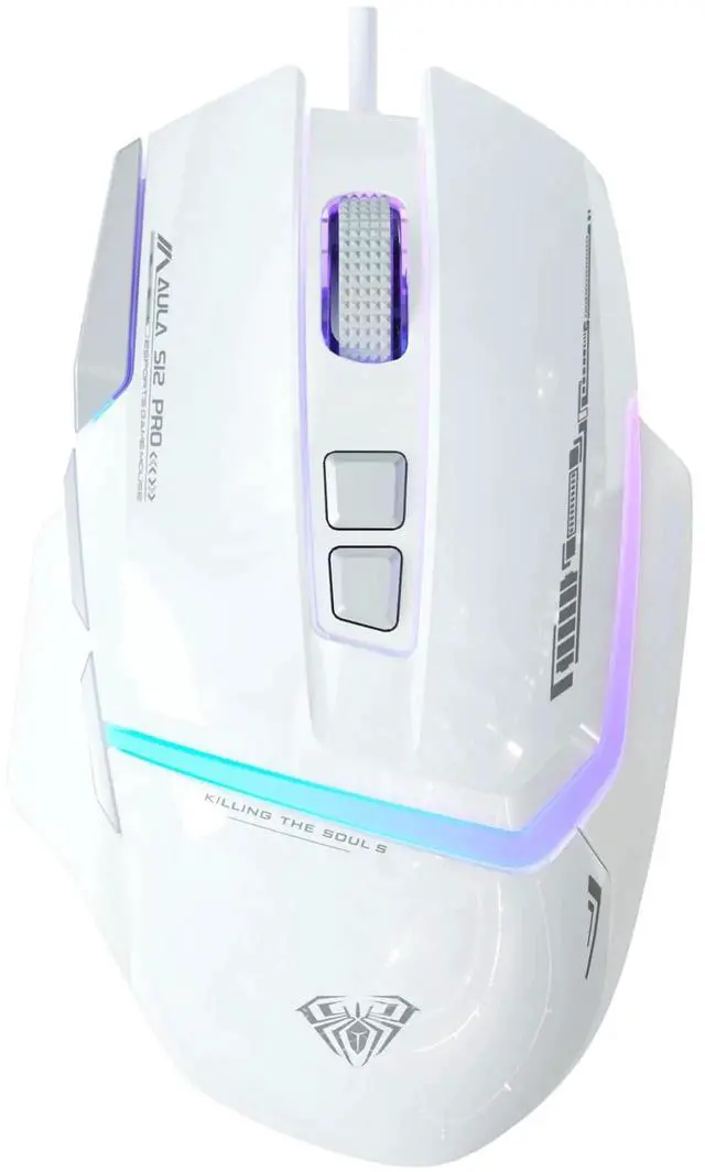 Alt view image 6 of 7 - Wired Mechanical Keyboard Mouse Combo, F2088 White Typewriter Style Mechanical Keyboard + S12PRO White Wired Gaming Mouse Set for PC Laptop Gaming Office