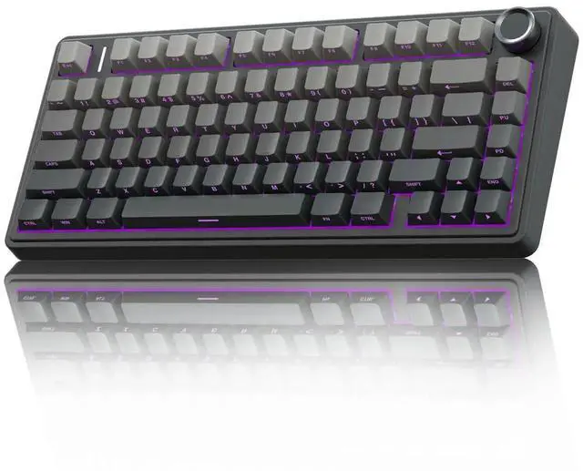 Alt view image 7 of 7 - F75 Pro 75% Gasket Hot Swappable Wireless Mechanical Keyboard & SC580 Wireless Gaming Mouse Combo, Black Keyboard Mouse Set