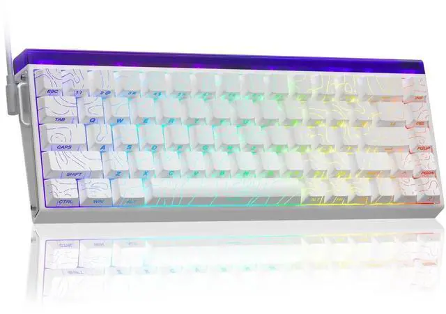 Main image of Hero 68 HE 60% Wired Hall Effect Gaming Keyboard, 8KHz Polling Rate Side Printed PBT Keycaps RGB Backlit Keyboard with Custom Web Software for PC Mac Gamers