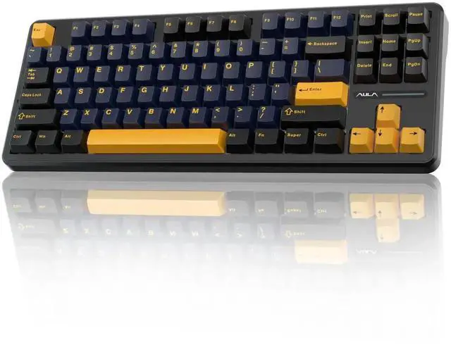 Main image of F87 Wireless Mechanical Keyboard, 75% TKL Hot Swappable Gaming Keyboard, PBT Keycaps Pre-lubed Greywood Switch RGB Backlit Creamy Typing Keyboard, Tri-Mode 2.4G USB-C BT5.0