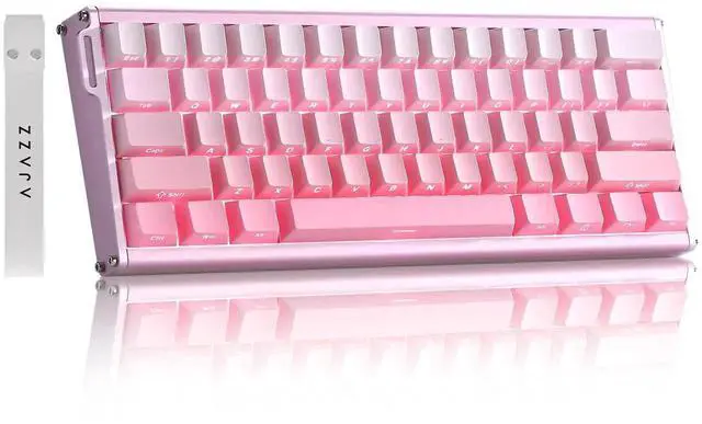 Main image of Alux60 Wired Gaming Keyboard Aluminum Frame Hall Effect Magnetic Switch 8K Polling Rate 0.125ms Low Latency 128K Scan Rate Side Printed PBT Keycaps RGB Backlit Pink