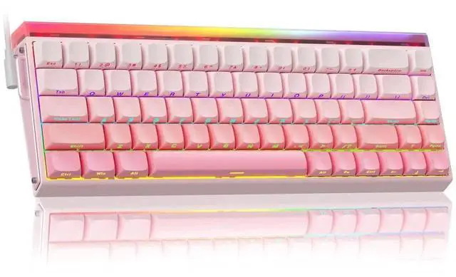 Main image of Vszer Hero 68 HE 60% Wired Gaming Keyboard Hall Effect Magnetic Switch Adjustable Actuation Fast Trigger 8KHz Polling Rate 0.125ms Low Latency RGB Side Printed PBT Keycaps