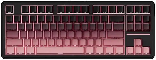 Main image of A87 Pro 87 Keys TKL Wireless Mechanical Keyboard Gasket Mount Hot Swappable Tri-Mode BT 2.4G USB-C RGB Backlit BlackBerry Gaming Keyboard