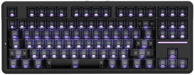 Main image of A87 Pro 87 Keys TKL Wireless Mechanical Keyboard Gasket Mount Hot Swappable Tri-Mode BT 2.4G USB-C RGB Backlit Starry Night Gaming Keyboard
