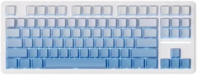 Main image of A87 Pro 87 Keys TKL Wireless Mechanical Keyboard Gasket Mount Hot Swappable Tri-Mode RGB Backlit Glacier Blue Gaming Keyboard
